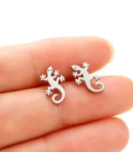 Gecko earrings