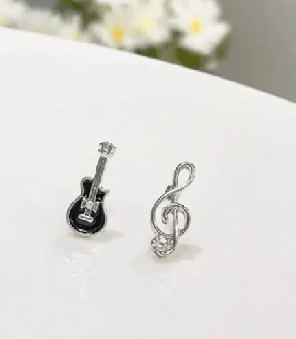 Guitar earrings