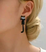 Lucky Black Cat earrings