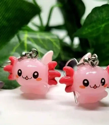 Axolotl earrings