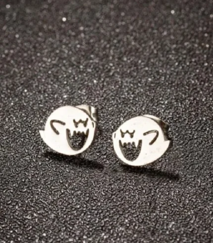 Super Mario Boo earrings