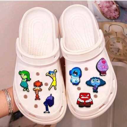 8 piece Inside Out 2 shoe decorations
